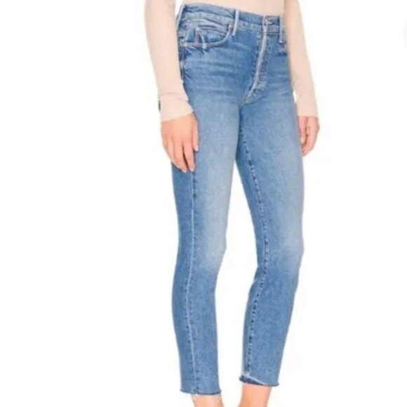 MOTHER DENIM The Stunner Ankle Fray Crate Digger 26 HARDLY WORN! $258 - Picture 1 of 15